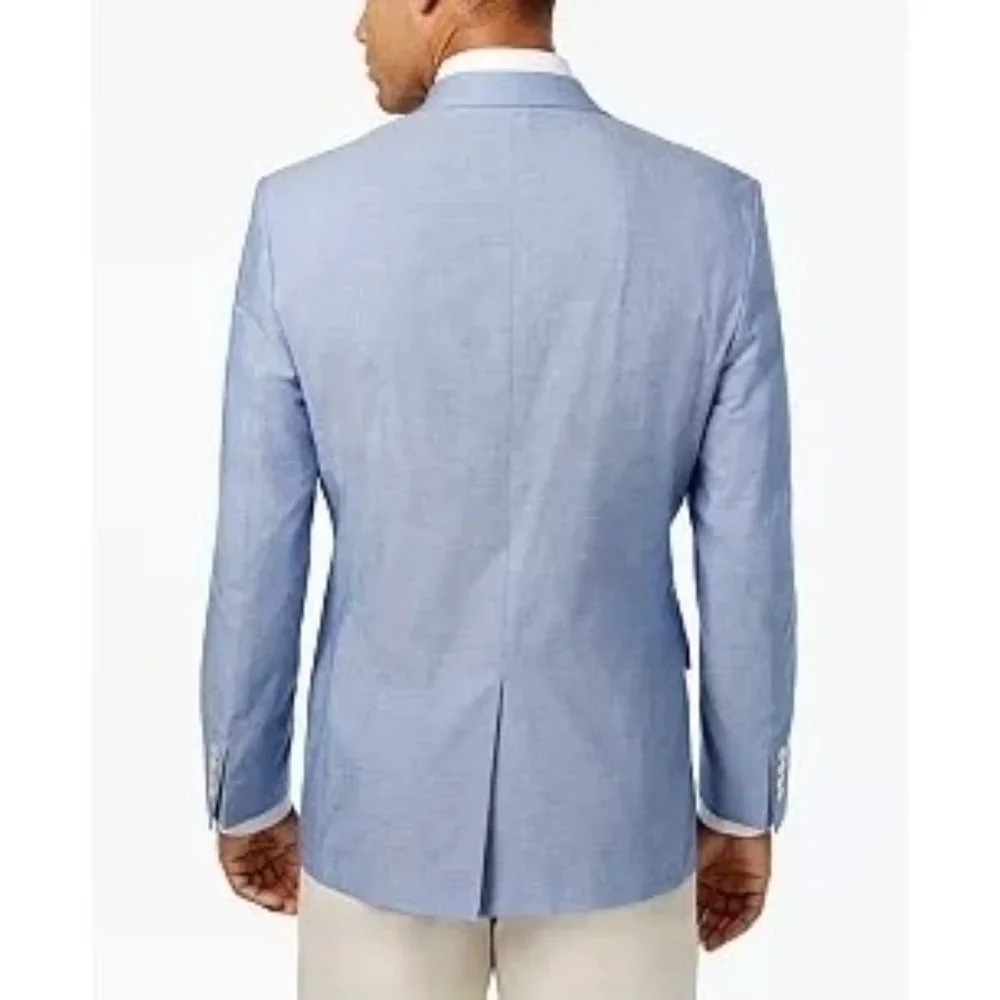 Lauren Ralph Lauren Men's Linen Sport Coat, Jacket, Blazer Lite Blue Size 40R - Picture 9 of 17